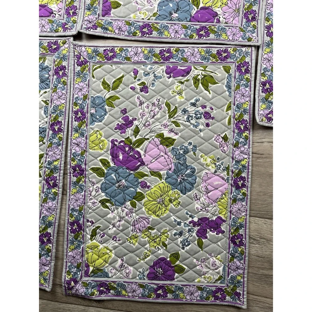 Vera Bradley Quilted Placemats (5) Set‎ Print: Watercolor